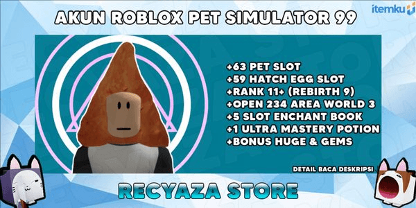 Gambar Product Rank 11 Account - Pet Simulator 99