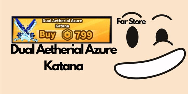 Gambar Product Dual Aetherial Azure Katana | Blade Ball