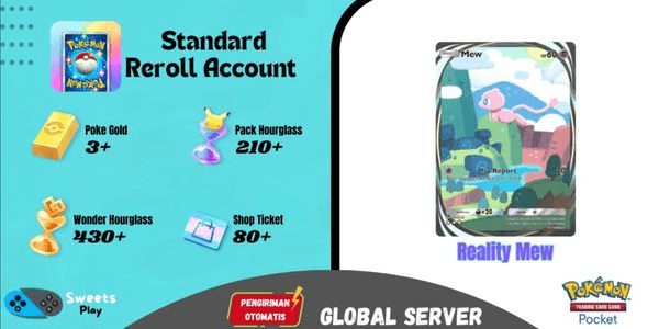 Gambar Product [GLOBAL] Pokemon TCG Pocket Standard Starter Reroll Account