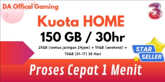 Gambar Product Kuota Home 150 GB (30 Hari)