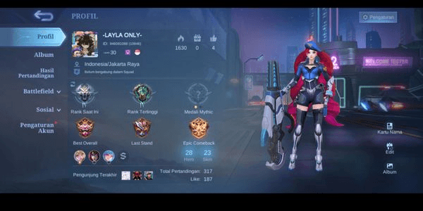 Gambar Product SMURF ACCOUNT GM BERSKIN EPICK LAYLA & CLAUDE CHRISTMAS HIGH WR!!