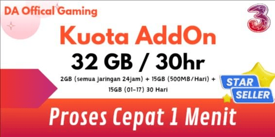 Gambar Product Kuota AddOn 32 GB (30 hari)