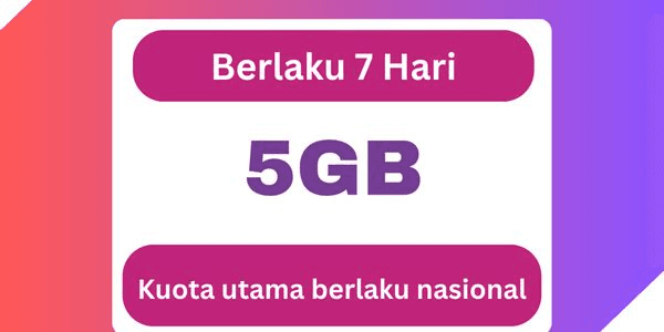 Gambar Product Kuota Happy 5 GB (7 Hari)