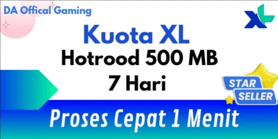 Hotrod Baru Mingguan 500MB (7 Hari)