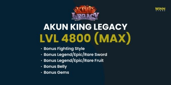 Gambar Product King Legacy Account Max Level [Not Verified Email]