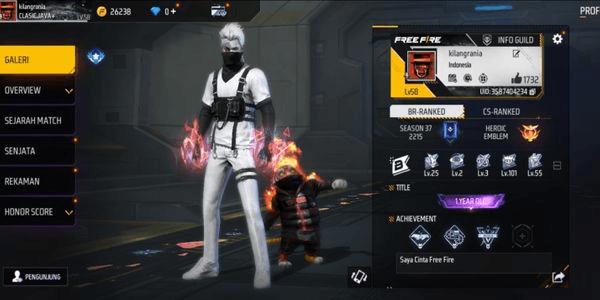 Gambar Product AKUN FREE FIRE MURAH VAULT 163, SENJATA 201, MINUS SG2 KAYU