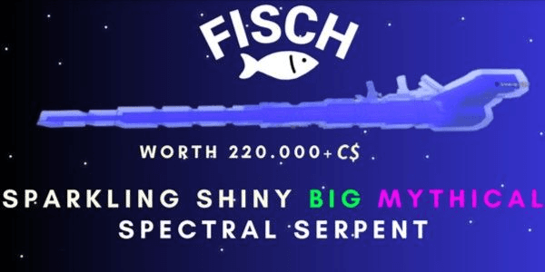 Gambar Product Sparkling Shiny Big Mythical Spectral Serpent (20k+ kg ) | Fisch