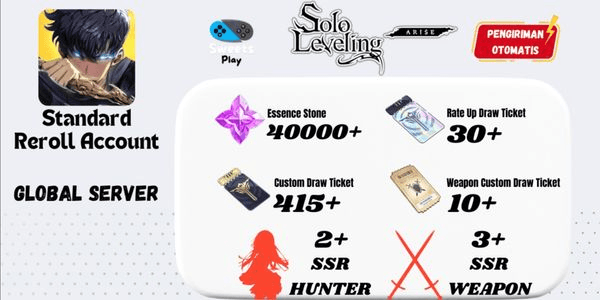 Gambar Product [GLOBAL] Solo Leveling: Arise Standard Starter Reroll Account