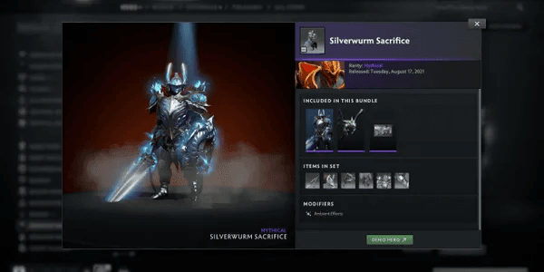Silverwurm Sacrifice (Dragon Knight Set Aghanim's 2021 Collector's Cache)