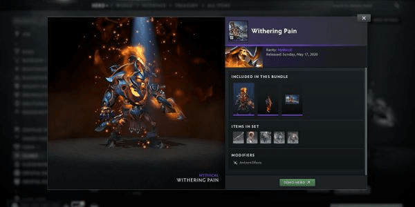 Gambar Product Withering Pain Clinkz Collector Cache 2022