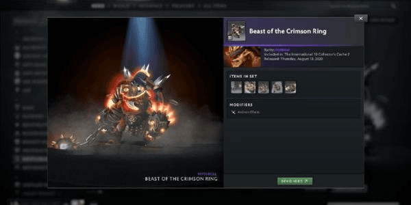 Gambar Product Beast of the Crimson Ring (Bundle Bristleback Collector's Cache TI 10)