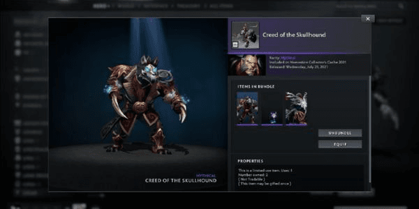 Gambar Product Creed of the Skullhound (Lycan Set Nemestice Collector's Cache)