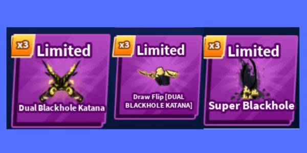 Gambar Product Dual Blackhole Katana Set