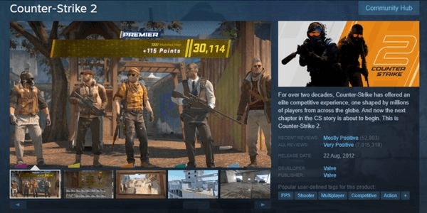 Gambar Product Counter Strike 2 Prime Upgrade status