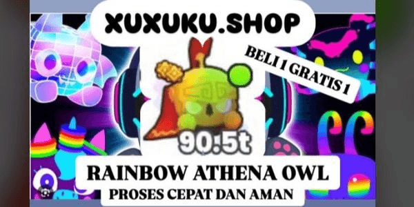 Gambar Product Rainbow Shiny Athena Owl