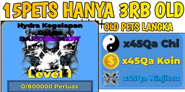 Gambar Product 15PETS HANYA 3RB OLD(Hydra Kegelapan Dalam DARK-ELEMENT)