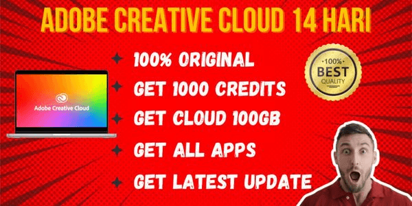 Gambar Product Adobe CC All Apps + 100GB (14 Hari)