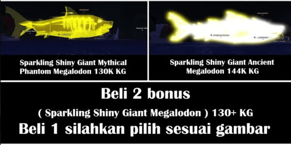 Gambar Product Giant Megalodon ( Pilih di Gambar )