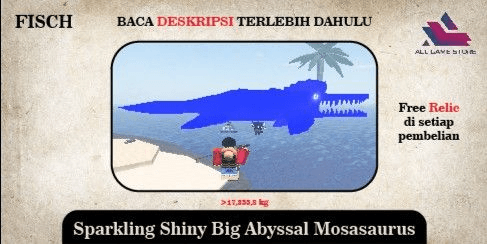 Gambar Product Sparkling Shiny Big Abyssal Mosasaurus