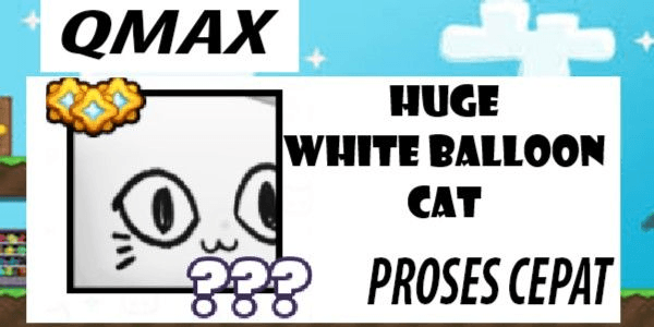Gambar Product Huge White Balloon Cat