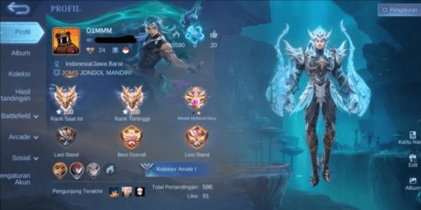 Gambar Product IMMORTAL RANK MOBILE LEGENDS ACCOUNT