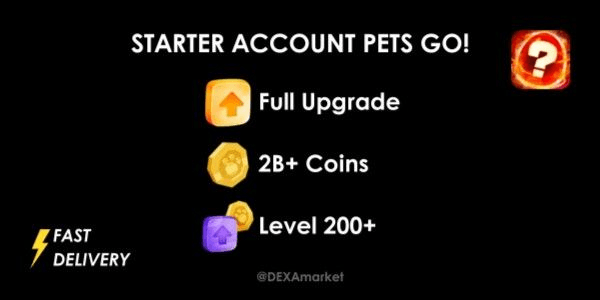 Gambar Product STARTER ACCOUNT (Full Upgrade + 2B+ Coins + Level 200+) PETS GO!