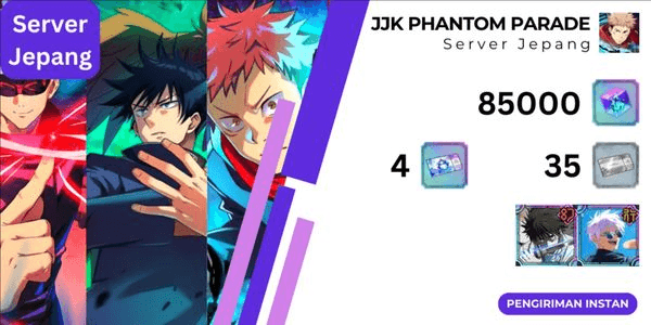 Gambar Product Akun Isi Cube Jujutsu Kaisen Gold Edition JJK Phantom Parade