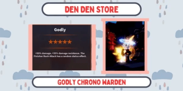 GODLY CHRONO WARDEN - A Universal Time + Bonus 5 Random Mythic Skin