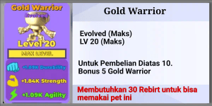 Gold Warrior - Muscle Legends