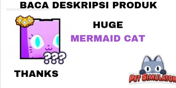 Huge Mermaid Cat