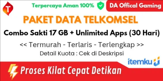 Combo Sakti 17 GB + Unlimited Apps (30 Hari)