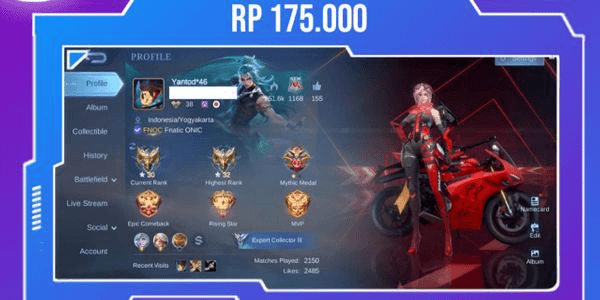 Gambar Product Benedetta Ducatti's Mobile Legends account