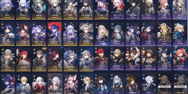Gambar Product Akun Honkai Star Rail Traiblazer Level 70 Banyak 39 B5 (25 Char + 14 LC) Bonus 47x Gacha Lebih!