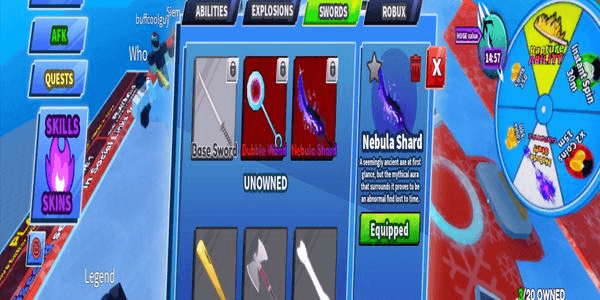 Gambar Product Blade Ball Account (Nebula Shard, Rapture & White Blackhole)