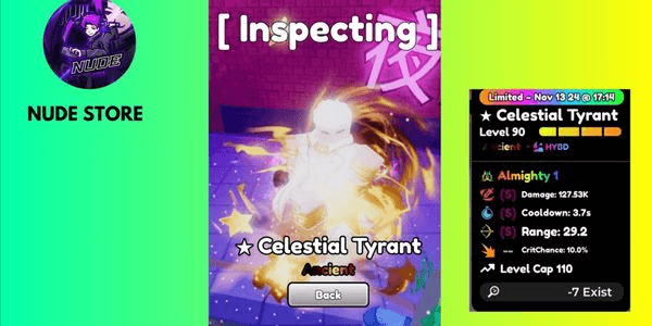 Gambar Product Celestial Tyrant Almighty ( Evo ) - Anime Defender