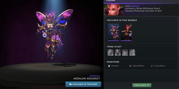 Gambar Product Ardalan Arsonist ( Dark Willow Frostivus Winter 2024 Heroes Hoard )