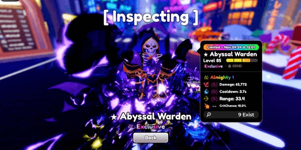 Gambar Product Abyssal Warden (Evo) Almighty SSS Perfect Stats!