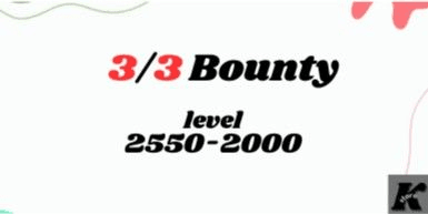 Gambar Product 3/3 Bounty (lvl 2550 - 2000)