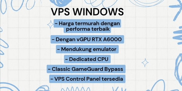 Gambar Product VPS/RDP Windows Support Game/Emulator + VGPU RTX A6000 Termurah