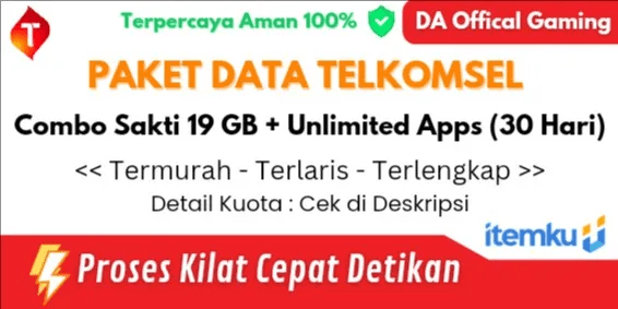 Combo Sakti 19 GB + Unlimited Apps (30 Hari)