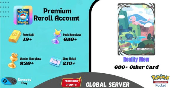 Gambar Product [GLOBAL] Pokemon TCG Pocket Premium Starter Reroll Account