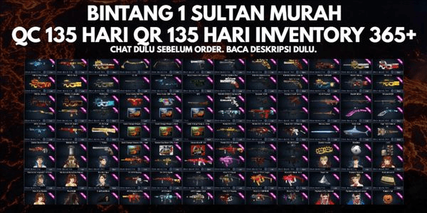 Gambar Product BINTANG 1 SULTAN MURAH QC 135 HARI QR 135 HARI INVENTORY 365+ (CHAT DULU SEBELUM ORDER, JANGAN LANGSUNG ORDER. KODE LV14)