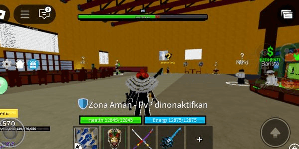 Gambar Product akun Blox fruit Cdk SG Gh uang banyak