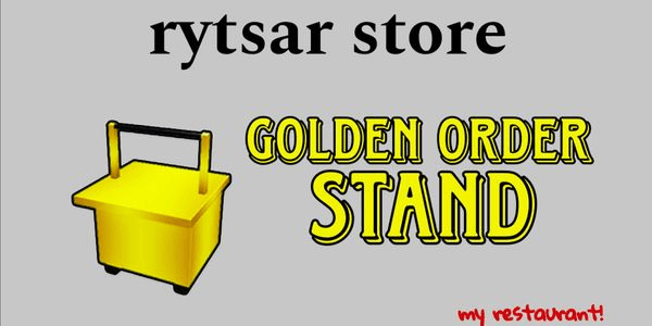 Gambar Product Golden Order Stand