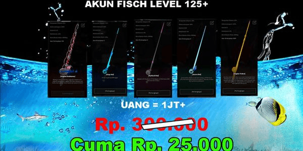 Gambar Product Akun Fisch Level 125