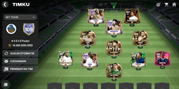 Gambar Product AKUN EA FC SULTAN GG OVR 109 OTW MAX ALL PLAYER LVL 25-27 RANK H2H LEGEND I ASET COIN 3.9 M(ETO'O, RIJKAARD, PIRLO)