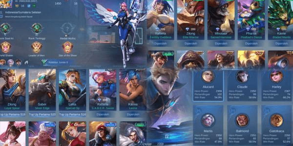 Gambar Product AKUN MURAH EPIC RAFAELA,KOF KARINA,VALENTINE LAYLA SKIN 43 HERO 35