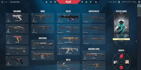 Gambar Product Akun valorant level 113 (Unranked), RGX Phantom, Origin Vandal, Neptune Anchor, Ktac Sheriff, Ktac Bulldog