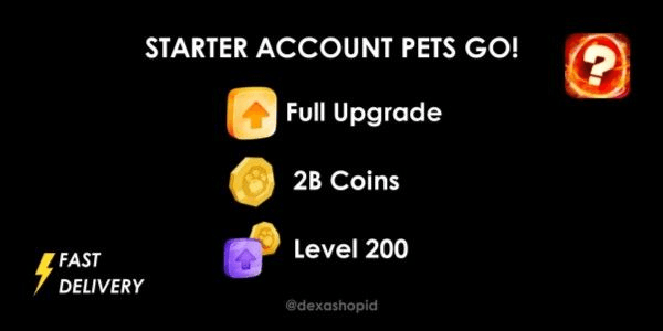 Gambar Product STARTER ACCOUNT (Full Upgrade + 2B Coins + Level 200) - PETS GO!