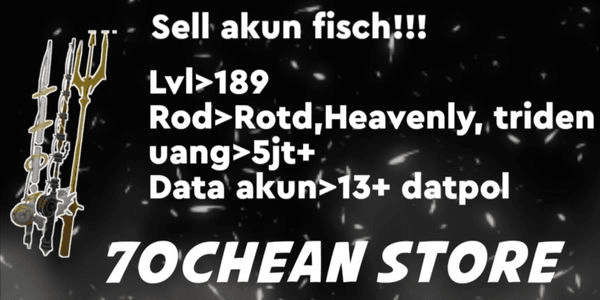Gambar Product akun rbl fisch Rod Rotd, Heavenly, triden money 5m, lvl 180+